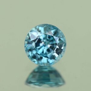 BlueZircon round 6.4mm 1.57cts H zn6660