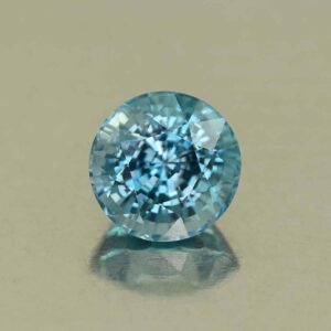 BlueZircon round 7.5mm 2.89cts H zn7685
