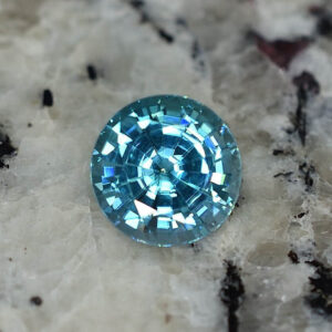 BlueZircon round 8.9mm 4.09cts H zn2339 SOLD