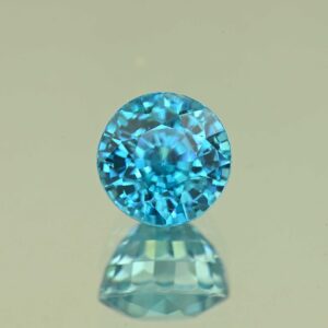 BlueZircon round 9.5x9.5x8.2mm 7.70cts H zn7767