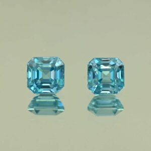 BlueZircon sq eme cut pair 7.1x7.0x5.1mm 7.0x6.9x5.2mm 6.12cts H zn7785 scaled 1 SOLD