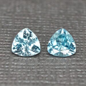 BlueZircon trill pair 6.5mm 2.56cts zn2635