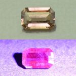 CCDragonGarnet eme cut 6.0x3.9mm 0.55cts N cc456 combo UV