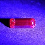 CCDragonGarnet eme cut 9.3x3.5mm 1.05cts N cc459 UV SOLD