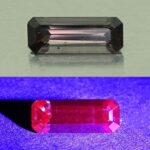 CCDragonGarnet eme cut 9.3x3.5mm 1.05cts N cc459 combo UV SOLD