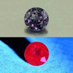 CCDragonGarnet round 6.0mm 0.97cts N cc425 combo UV SOLD