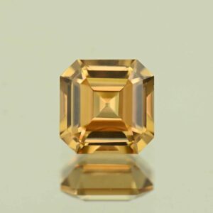 ChampagneZircon sq eme cut 6.5mm 1.95cts N zn7604
