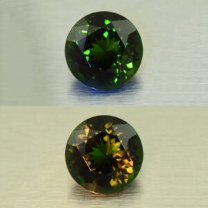 ChromeTourmaline Usambara round 6.2mm 0.87cts N ct635 combo