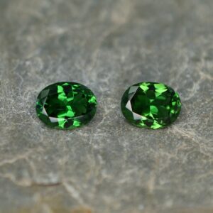 ChromeTourmaline oval pair 6.9x5.3mm 1.45cts ct155 SOLD