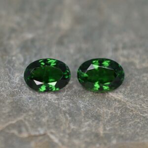 ChromeTourmaline oval pair 8.7x6.2mm 2.91cts N ct103