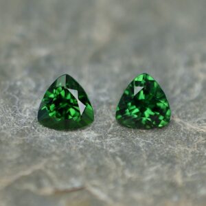 ChromeTourmaline trill pair 6.0mm 1.61cts ct156 SOLD