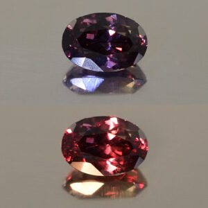 ColorChangeGarnet oval 6.8x4.7mm 1.10cts N cc359 combo