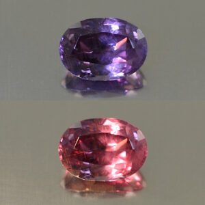 ColorChangeGarnet oval 6.8x4.8mm 1.07cts N cc369 combo SOLD