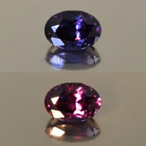 ColorChangeGarnet oval 6.9x4.8mm 1.23cts N cc328 combo