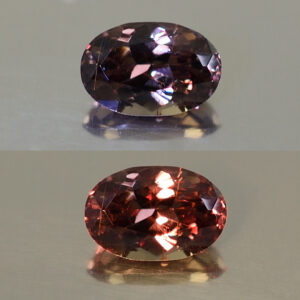 ColorChangeGarnet oval 7.5x5.0mm 1.28cts N cc360 combo