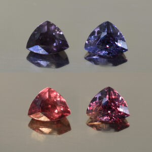 ColorChangeGarnet trill pair 8.2x6.4mm 3.51cts N cc303 combo SOLD