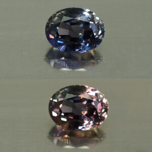 ColorChangeSapphire oval 5.9x4.5mm 0.88cts N sa156 combo 1