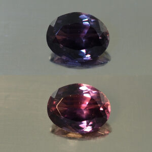 ColorChangeSapphire oval 7.7x6.0mm 1.38cts N sa143 combo