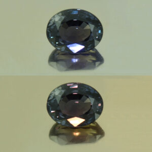 ColorChangeSapphire oval 8.4x6.5mm 2.52cts N sa536 combo