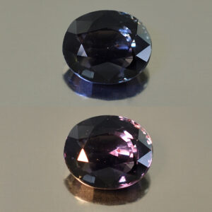 ColorChangeSapphire oval 9.1x7.6mm 2.93cts N sa148 combo