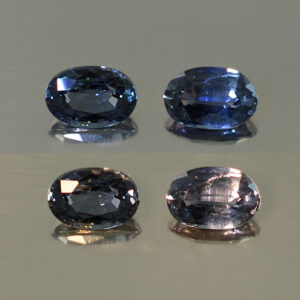 ColorChangeSapphire oval pair 6.0x4.0mm 1.35cts N sa172 combo