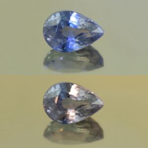 ColorChangeSapphire pear 10.6x7.3mm 3.91cts N sa514 combo