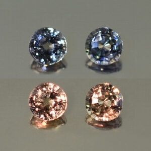 ColorChangeSapphire round pair 4.0mm 0.76cts N sa160 combo SOLD