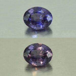 ColorChangeSpinel oval 9.1x7.2mm 2.63cts N sp660 combo