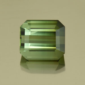 GreenTourmaline eme cut 10.0x8.8mm 5.13cts H tm810