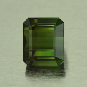 GreenTourmaline eme cut 10.5x9.0mm 6.33cts H tm124