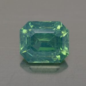 GreenZircon eme cut 10.1x8.5mm 5.50cts zn314 SOLD