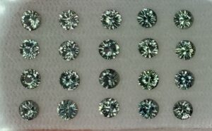 GreySapphire round 3.0mm 2.46cts 20pcs N sa382 SOLD