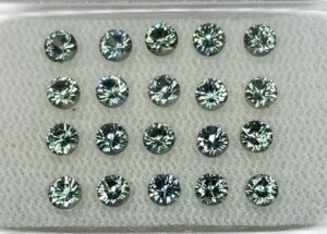 GreySapphire round 3.0mm 2.68cts 20pcs N sa386 SOLD