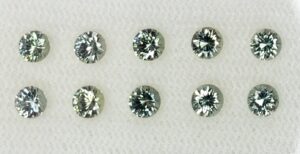 GreySapphire round 3.5mm 2.07cts 10pcs N sa389 SOLD