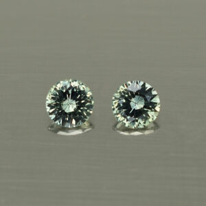 GreySapphire round pair 4.0mm 0.56cts N sa275 SOLD