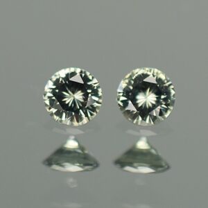 GreySapphire round pair 4.0mm 0.57cts N sa366 SOLD