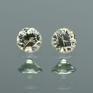 GreySapphire round pair 4.0mm 0.61cts N sa406