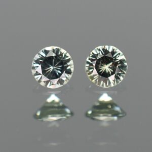 GreySapphire round pair 4.0mm 0.62cts sa371 SOLD