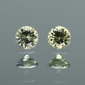 GreySapphire round pair 4.0mm 0.63cts N sa405