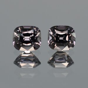 GreySpinel cush pair 6.7 6.9x6.0mm 3.05cts sp334 SOLD