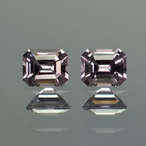 GreySpinel eme cut pair 5.9x4.9mm 1.66cts sp328 SOLD