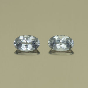 GreySpinel oval pair 5.5x3.5mm 0.67cts N sp580
