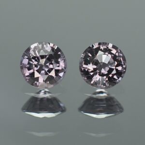 GreySpinel round pair 6.0mm 1.89cts sp232 SOLD