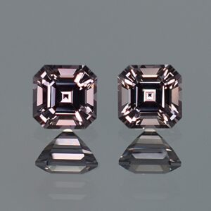 GreySpinel sq eme cut pair 5.5mm 2.08cts a sp325 SOLD