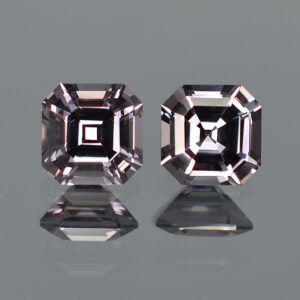 GreySpinel sq eme cut pair 6.8mm 3.41cts sp331 SOLD