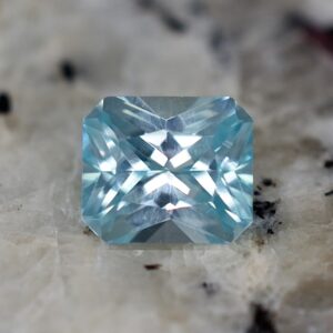 IceBlueZircon radiant 7.0x6.0mm 1.80cts zn3236 SOLD