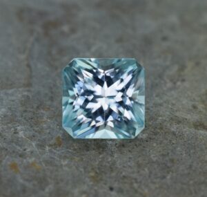 IceBlueZircon radiant 7.0x6.8mm 2.69cts H zn2324 b SOLD