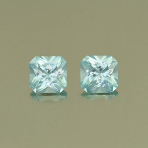 IceBlueZircon sq rad pair 6.0mm 2.85cts H zn5213