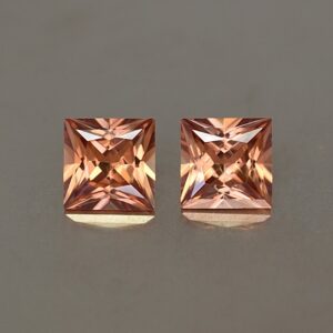 ImperialZircon princess pair 6.0mm 2.97cts zn3402 SOLD
