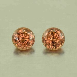 ImperialZircon round pair 5.0mm 1.51cts H zn4691